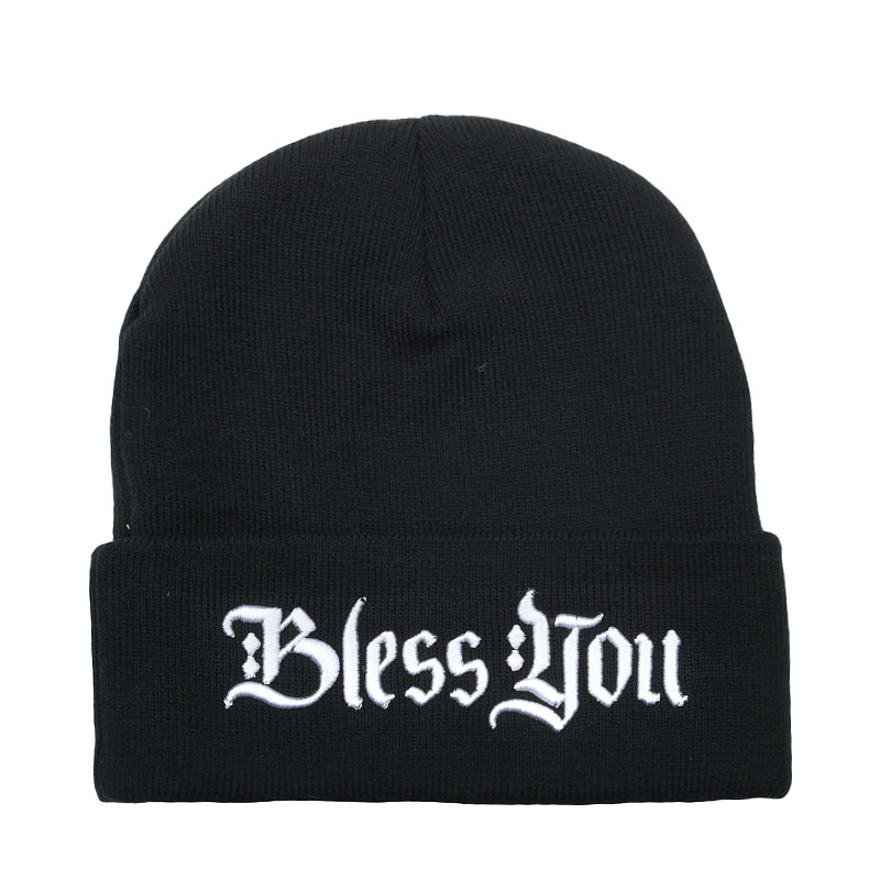 мужская черная шапка True spin Bless You Classic Beanie You Classic-black - цена, описание, фото 1