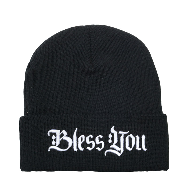 Мужская шапка True spin Bless You Classic Beanie (You Classic-black)  - цена, описание, фото 1