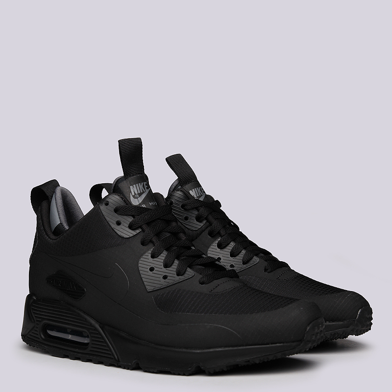 мужские черные ботинки Nike Air Max 90 Mid WNTR 806808-002 - цена, описание, фото 1
