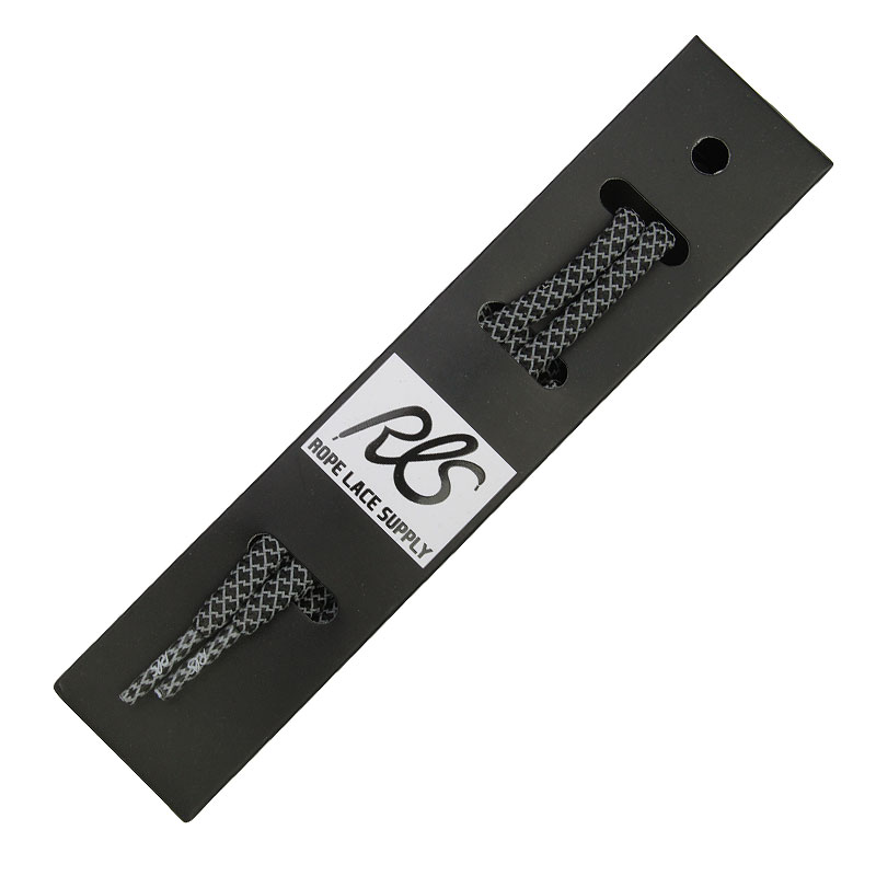 

Шнурки Rope Lace Supply 3M Reflective Laces, Черный;серый