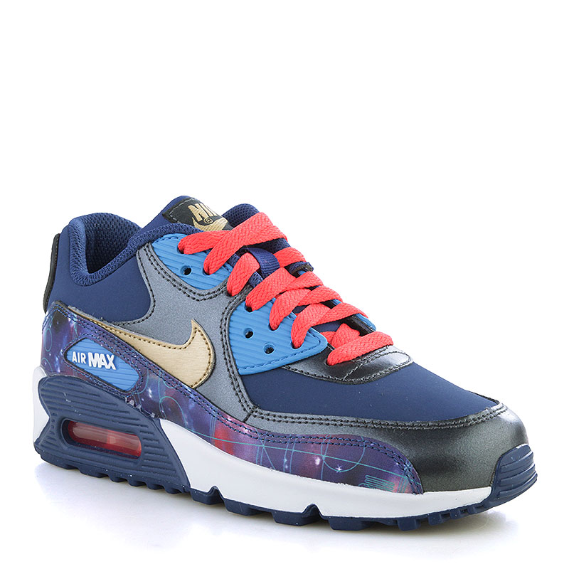 

Кроссовки Nike, Синий;голубой;чёрный;белый;золотой
