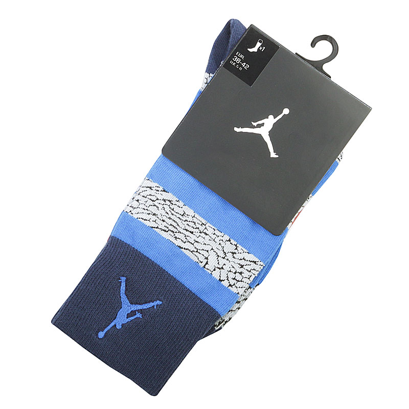 

Носки Jordan Elephant Striped, Синий;серый