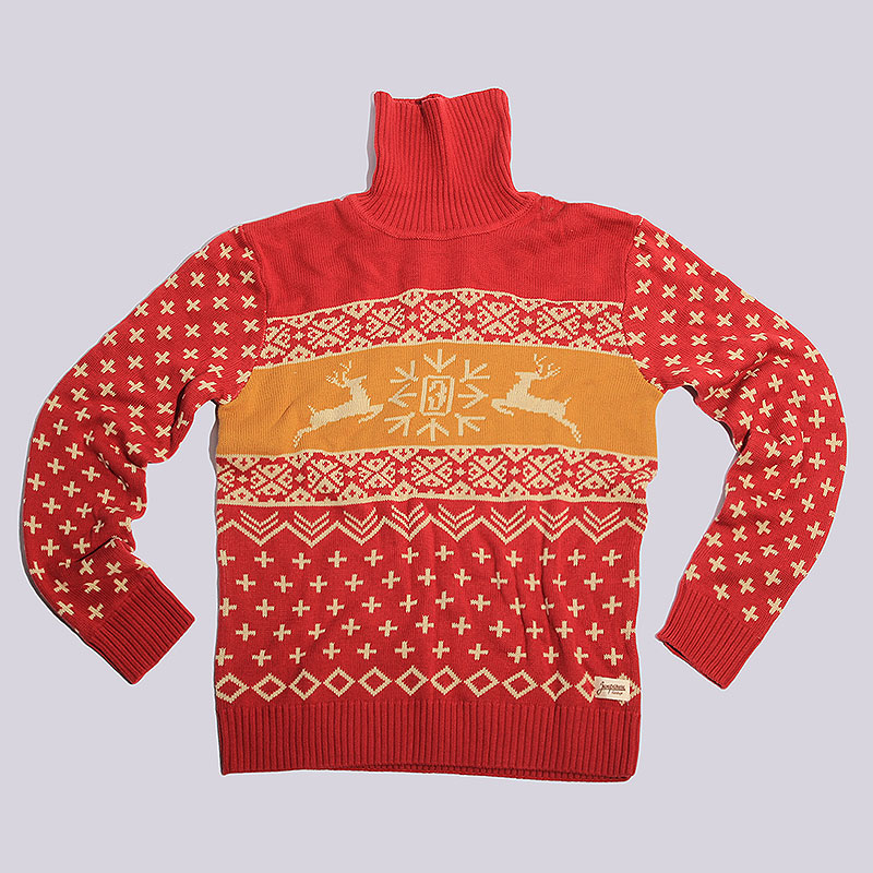 

Свитер Запорожец heritage Deer, Красный