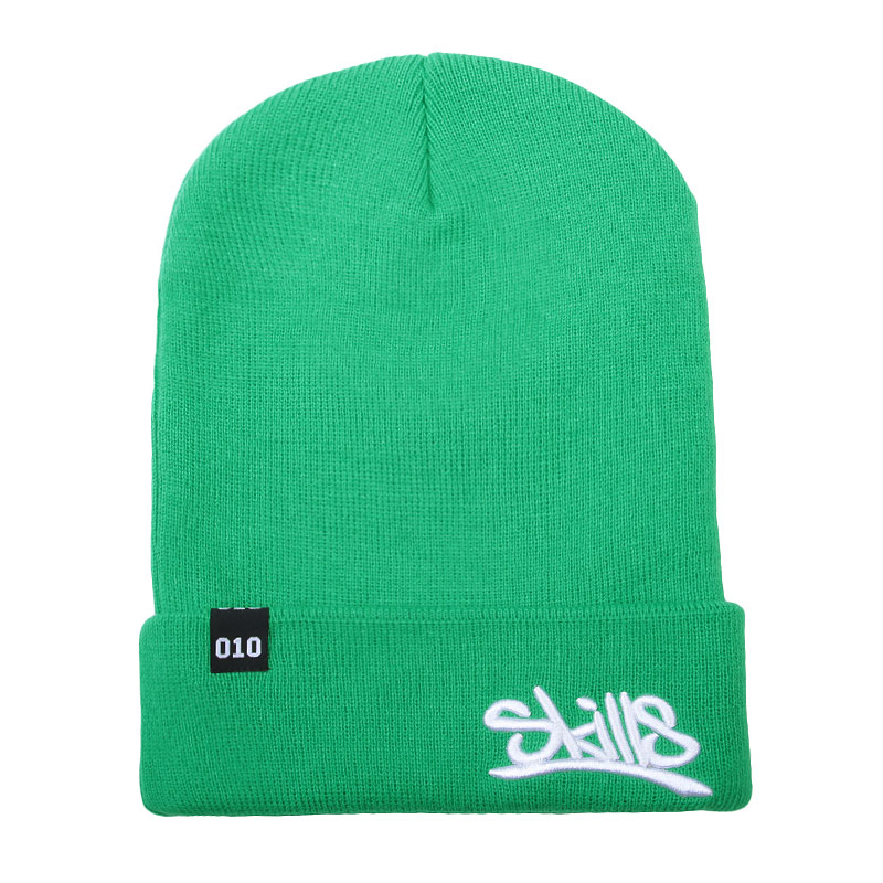  зеленая шапка Skills FW15 001 FW15-green - цена, описание, фото 1