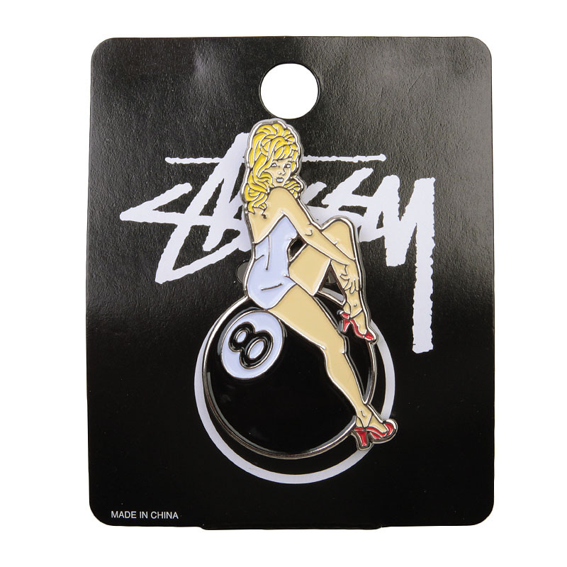 Значок Stussy Lady Luck Pin (138459-blk)  - цена, описание, фото 1