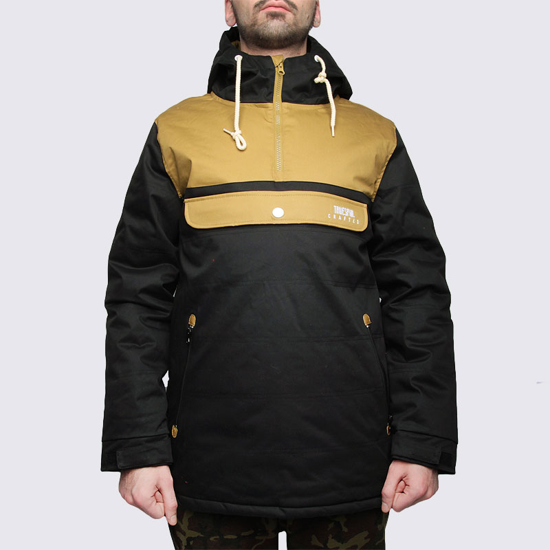 мужская черная куртка True spin Анорак Cloud Jacket Blk/Bge Cloud Jacket-blk/bge - цена, описание, фото 3