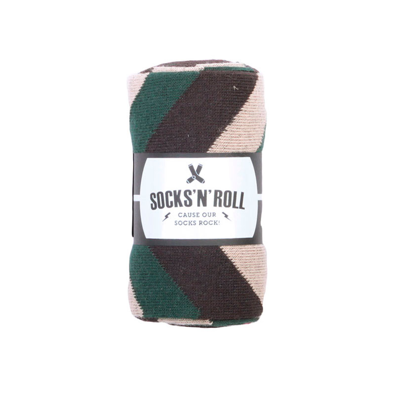 коричневые носки Socks'n'Roll  MOD001-кор/кр/зел - цена, описание, фото 1