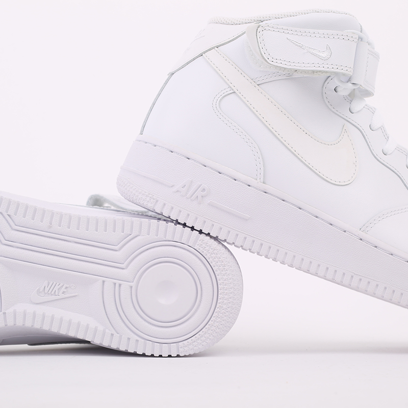 мужские белые кроссовки Nike Air Force 1 Mid`07 315123-111 - цена, описание, фото 5