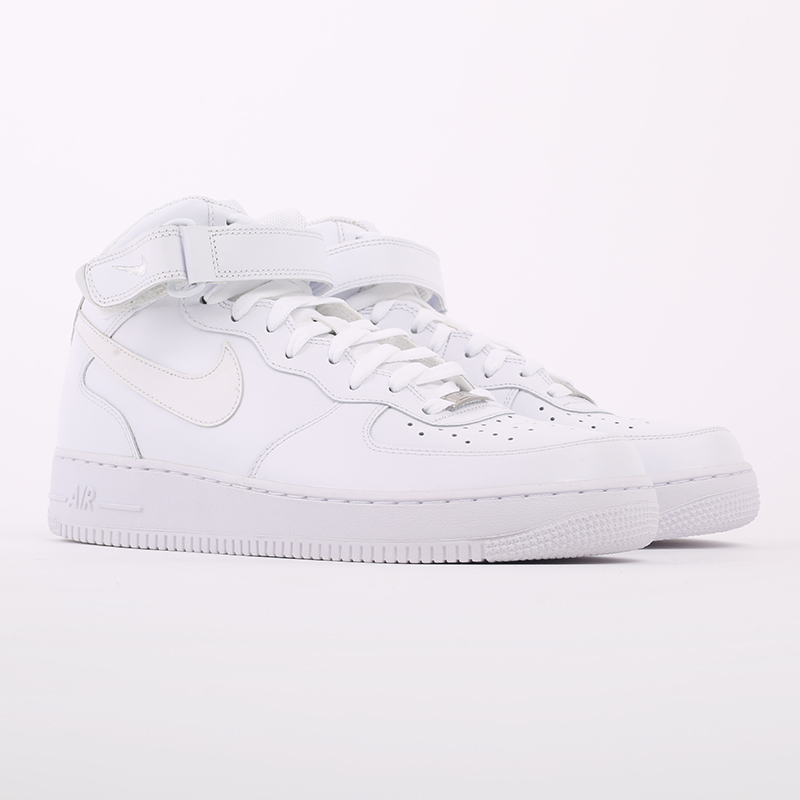 мужские белые кроссовки Nike Air Force 1 Mid`07 315123-111 - цена, описание, фото 2