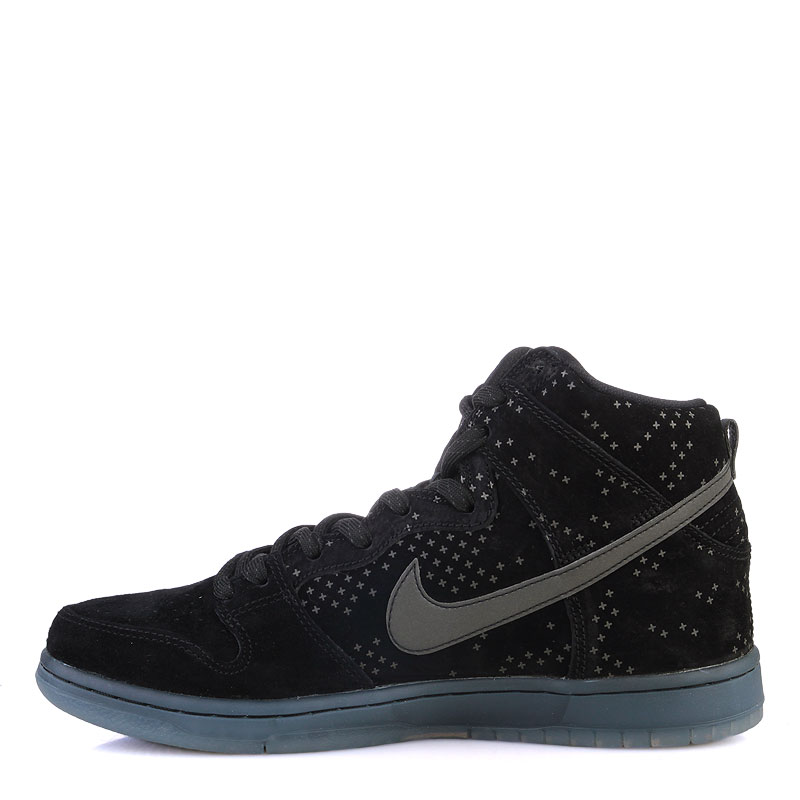 мужские черные кроссовки Nike SB Dunk High Prem Flash 806333-001 - цена, описание, фото 3
