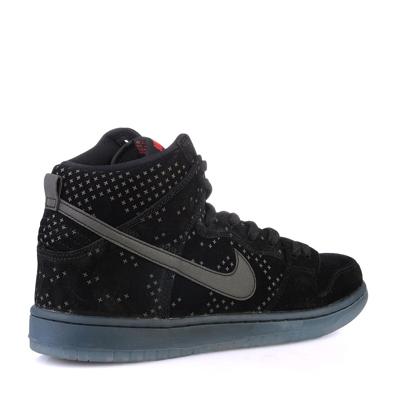 мужские черные кроссовки Nike SB Dunk High Prem Flash 806333-001 - цена, описание, фото 2