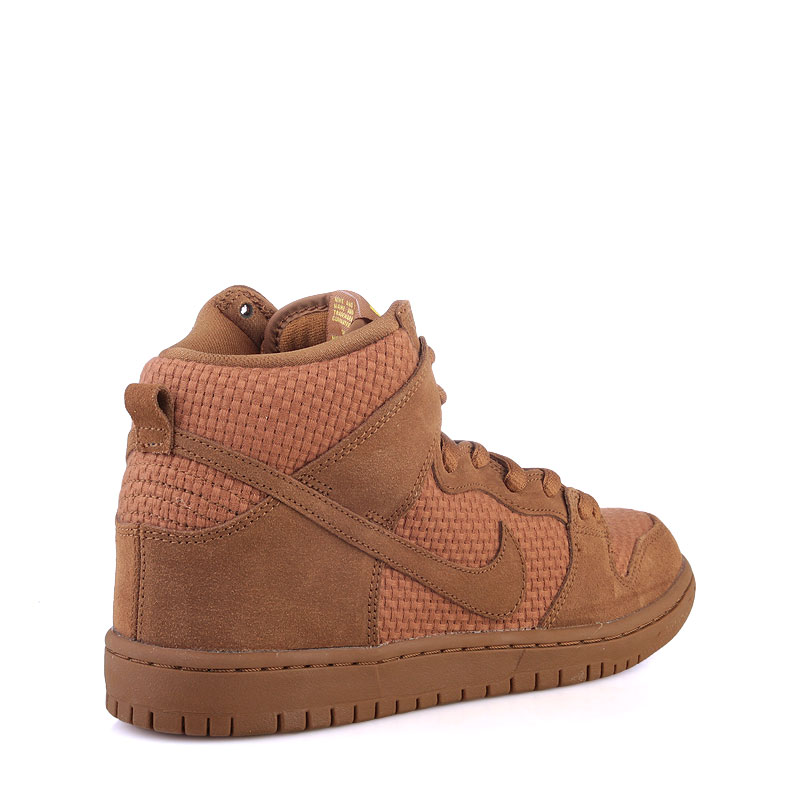 мужские коричневые кроссовки Nike SB Dunk High Premium SB 313171-227 - цена, описание, фото 2