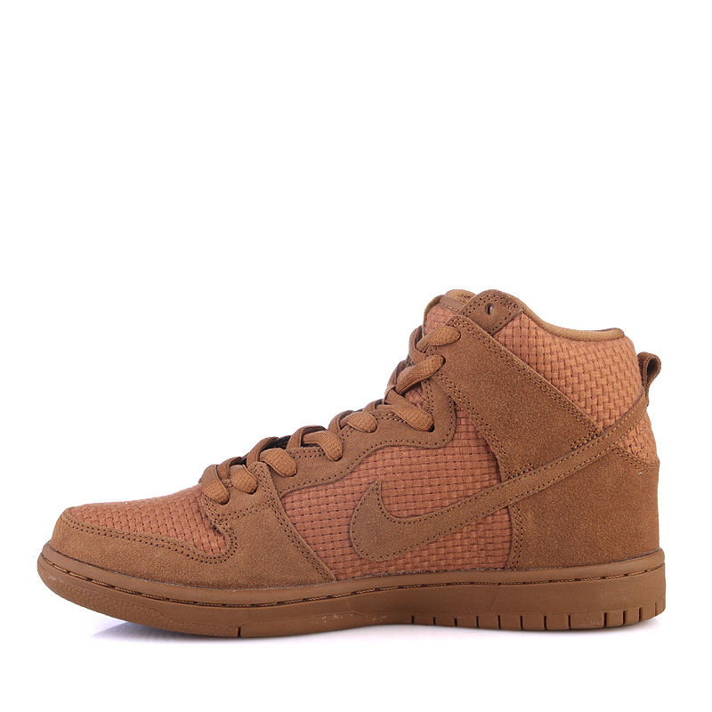 мужские коричневые кроссовки Nike SB Dunk High Premium SB 313171-227 - цена, описание, фото 3