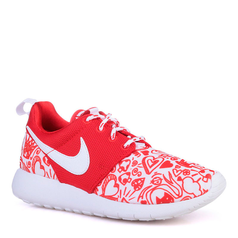 детские красные кроссовки Nike Roshe One Print 677784-605 - цена, описание, фото 1