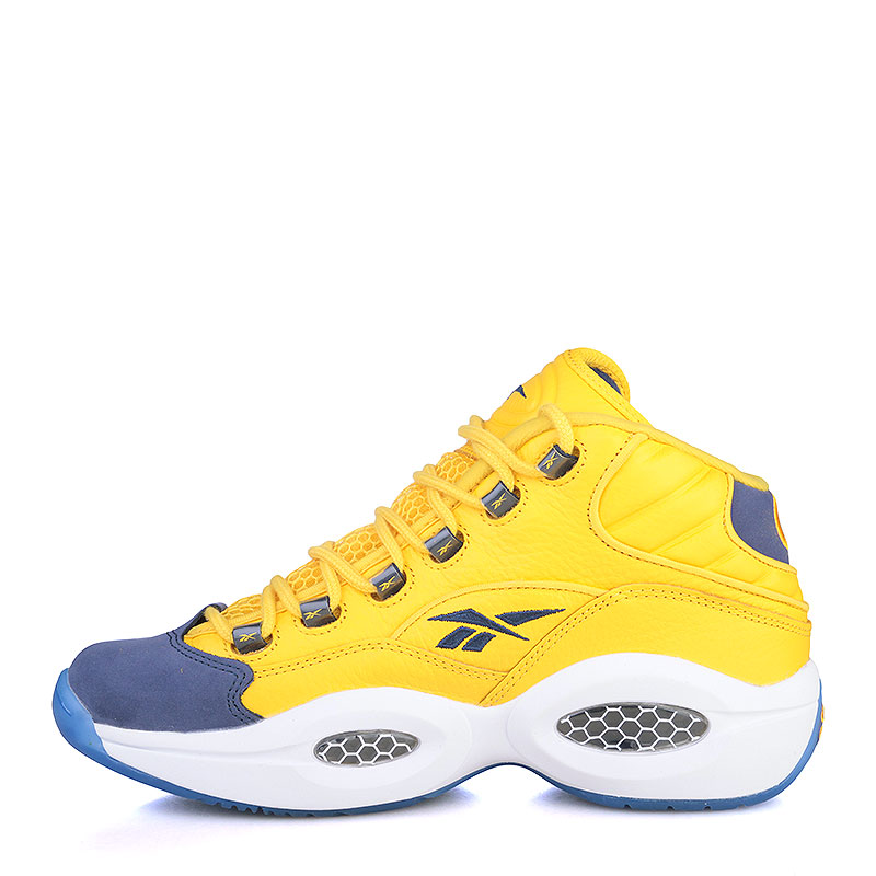 мужские желтые баскетбольные кроссовки Reebok Question Mid V72127 - цена, описание, фото 3