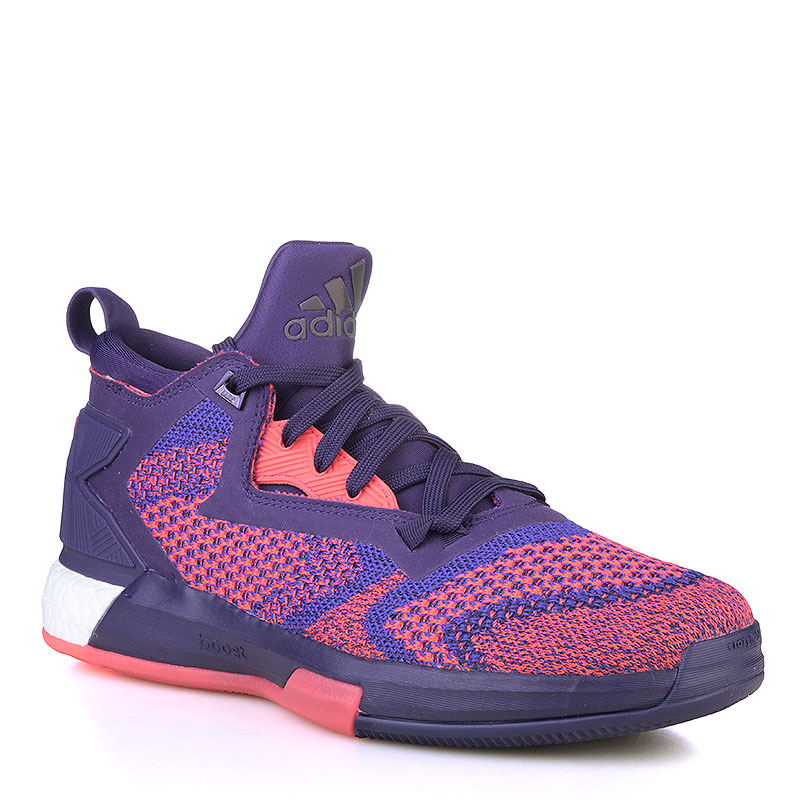  фиолетовые баскетбольные кроссовки adidas D Lillard 2 Boost Primeknit Q16510 - цена, описание, фото 1