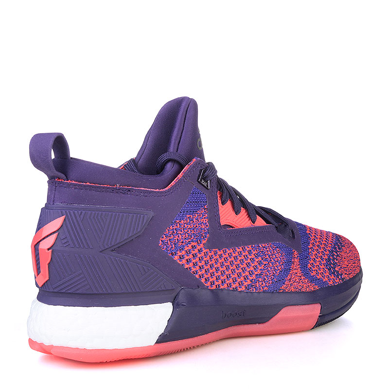  фиолетовые баскетбольные кроссовки adidas D Lillard 2 Boost Primeknit Q16510 - цена, описание, фото 2