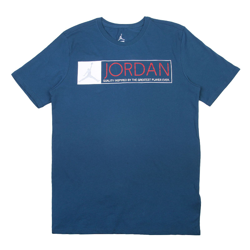 мужская синяя футболка Jordan AJ 12 The Greatest 725013-442 - цена, описание, фото 1