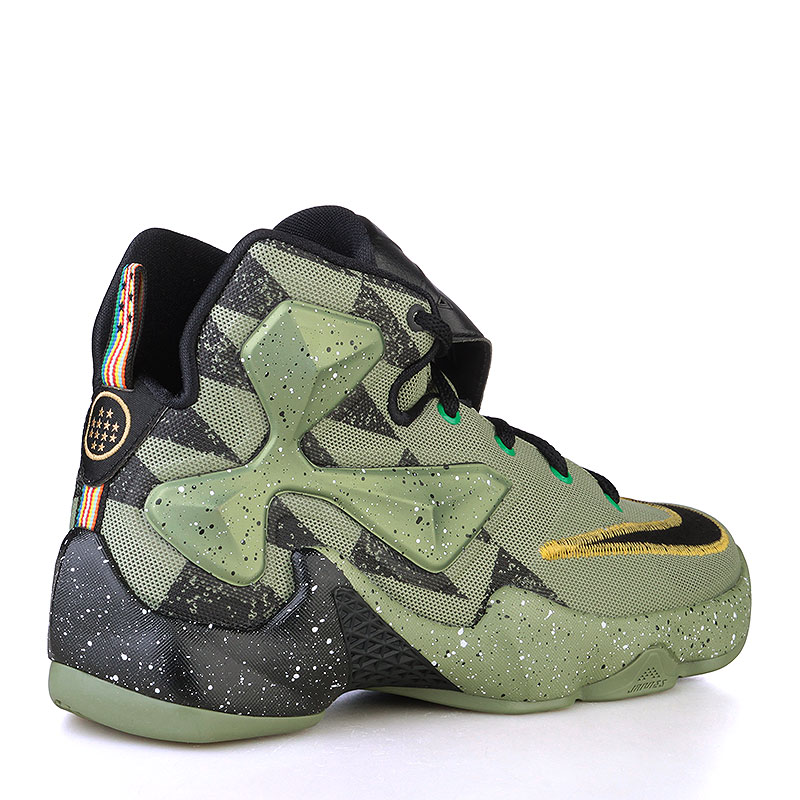 детские зеленые баскетбольные кроссовки Nike Lebron XIII AS(GS) 836386-309 - цена, описание, фото 2