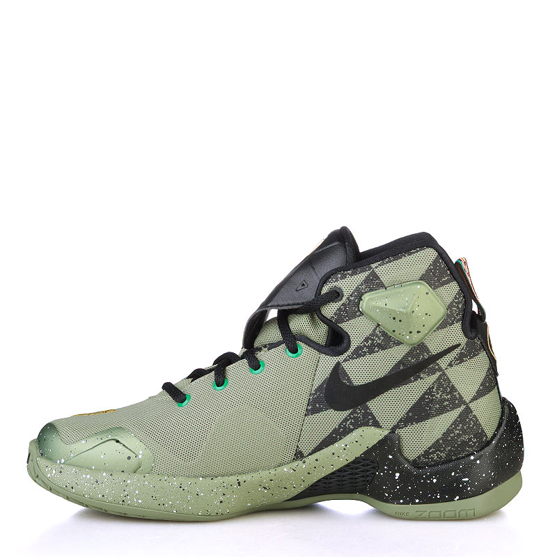 детские зеленые баскетбольные кроссовки Nike Lebron XIII AS(GS) 836386-309 - цена, описание, фото 3