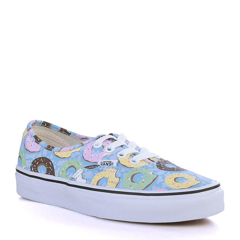 

Кеды Vans, Голубой;жёлтый;зелёный;белый, Authentic