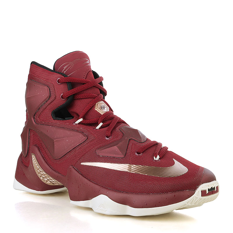 мужские бордовые баскетбольные кроссовки Nike Lebron XIII 807219-690 - цена, описание, фото 1
