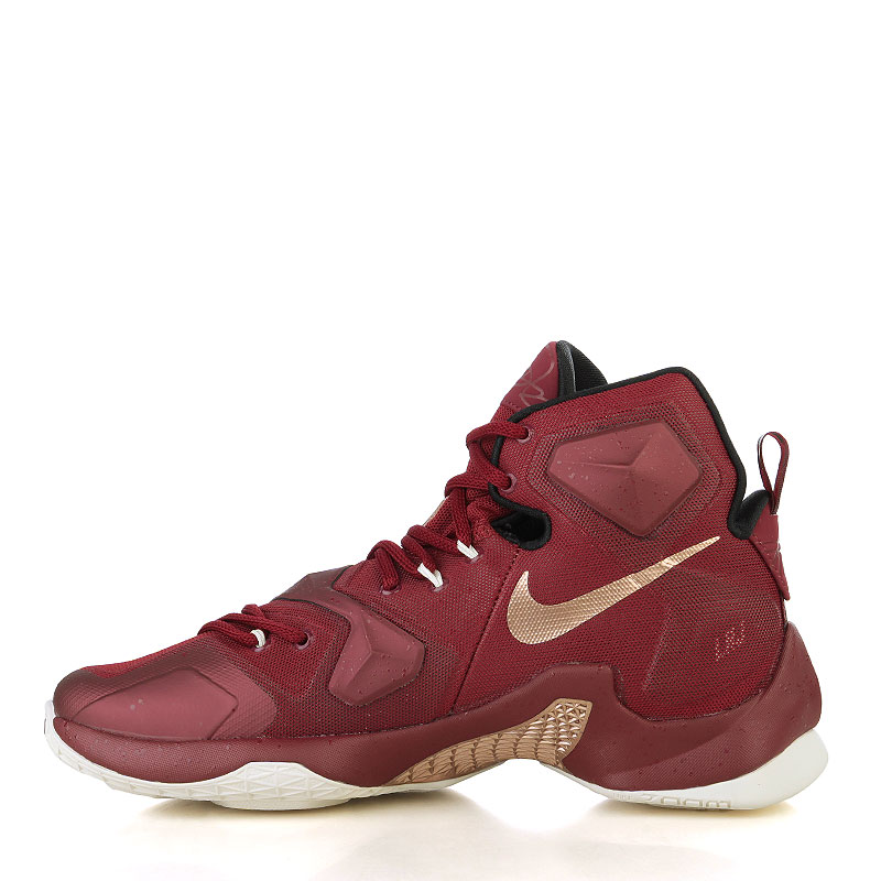мужские бордовые баскетбольные кроссовки Nike Lebron XIII 807219-690 - цена, описание, фото 3