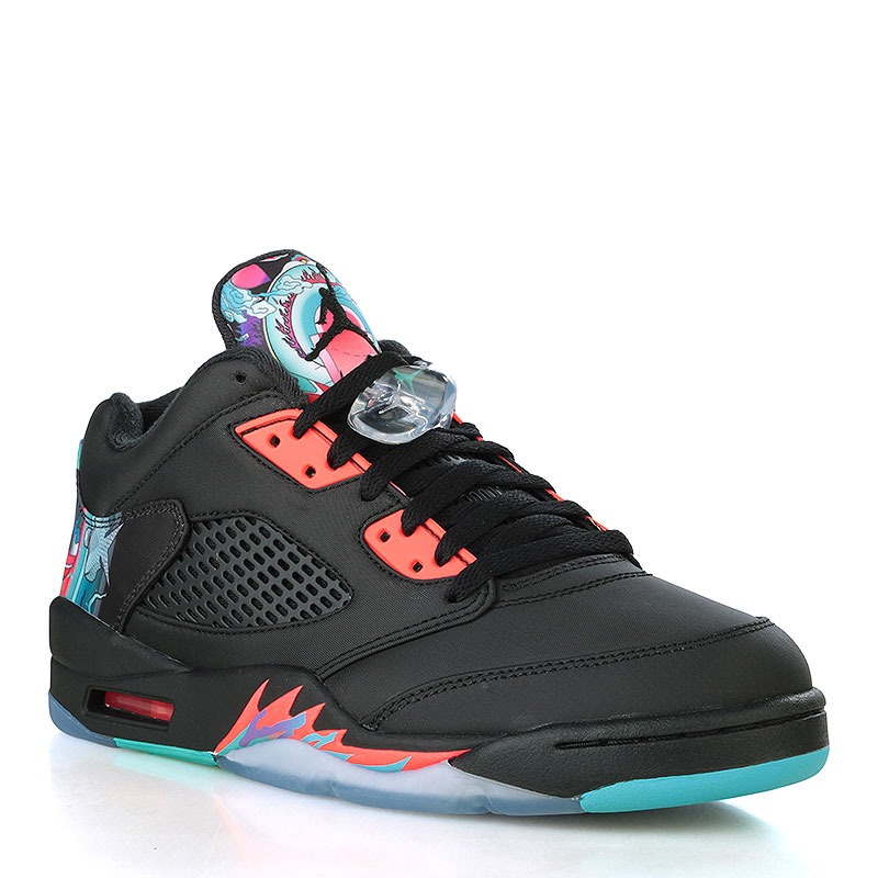 

Кроссовки Air Jordan V Retro Low City, Чёрный;краловый;голубой