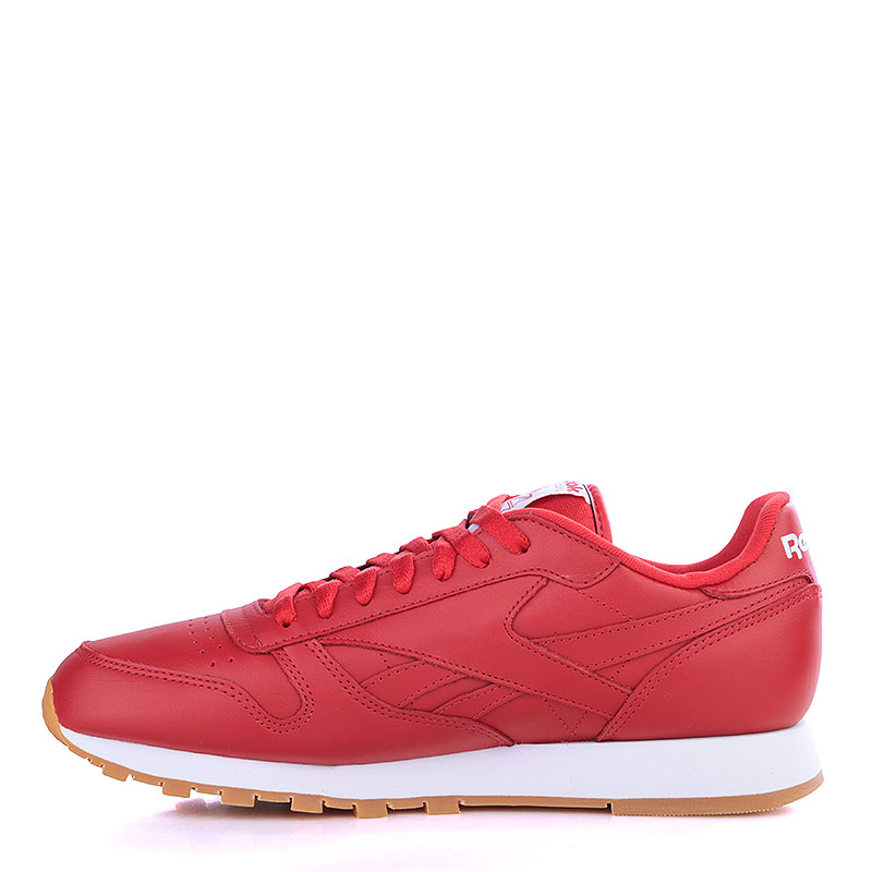 мужские красные кроссовки Reebok Classic Leather GUM AR1215 - цена, описание, фото 3