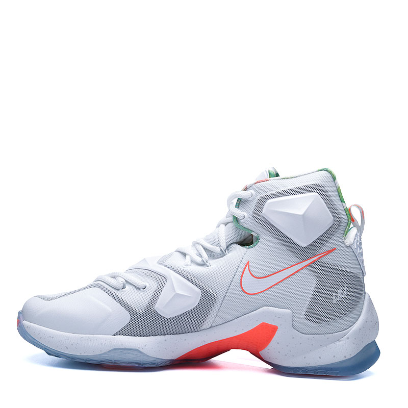 мужские белые баскетбольные кроссовки Nike Lebron XIII 807219-108 - цена, описание, фото 3