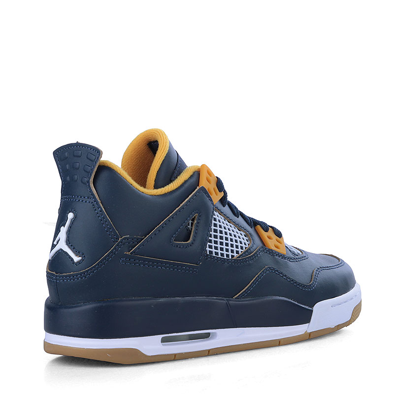 женские синие кроссовки Jordan 4 Retro BG 408452-425 - цена, описание, фото 2