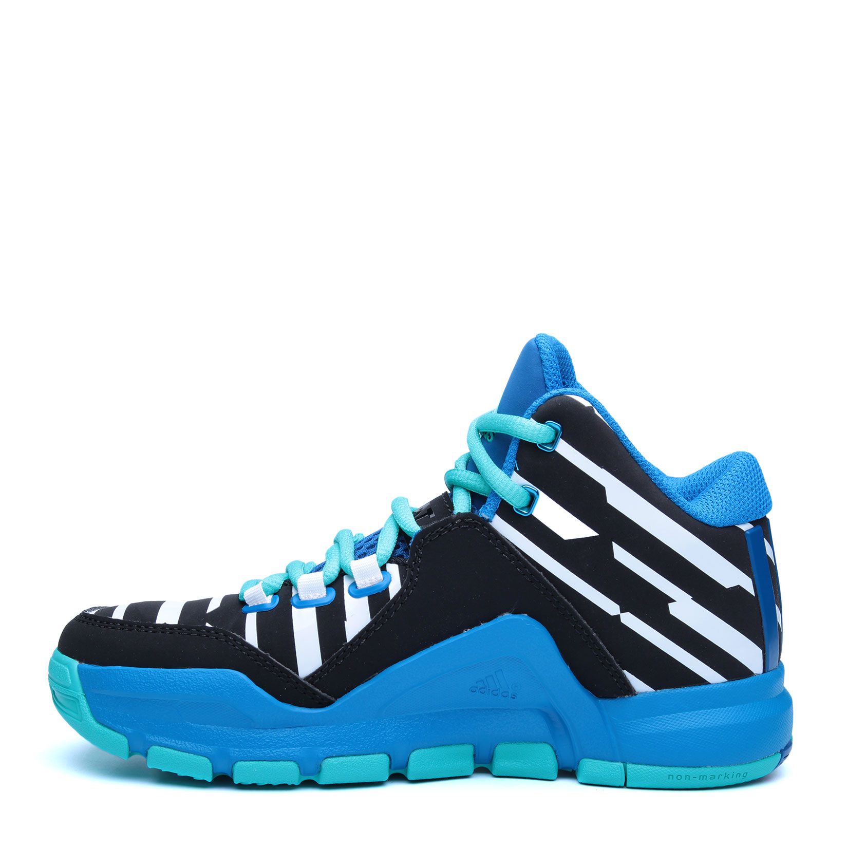 детские голубые баскетбольные кроссовки adidas J Wall 2 J AQ8727 - цена, описание, фото 3