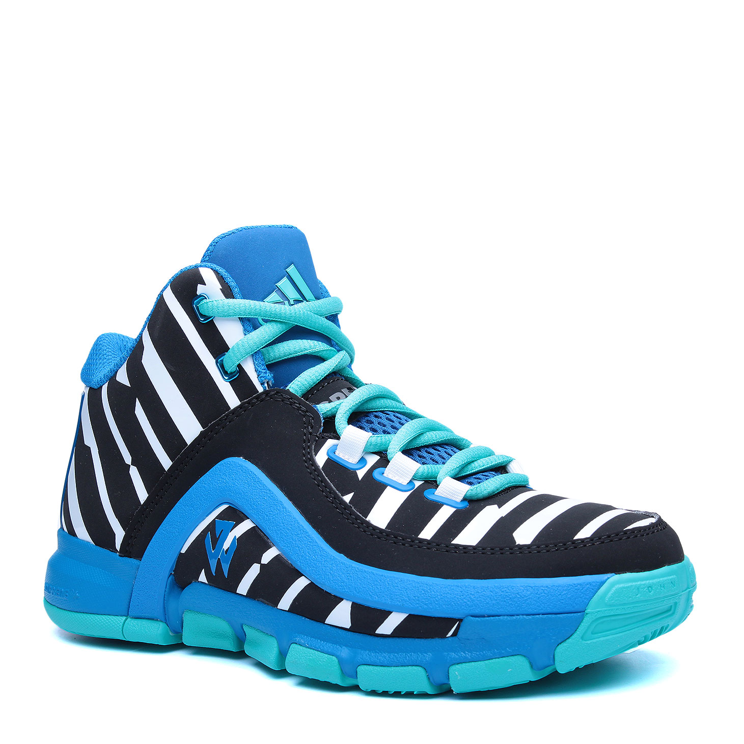 детские голубые баскетбольные кроссовки adidas J Wall 2 J AQ8727 - цена, описание, фото 1