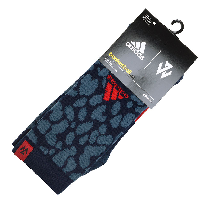 

Носки adidas Wall GR Crew, Тёмной-синий;красный