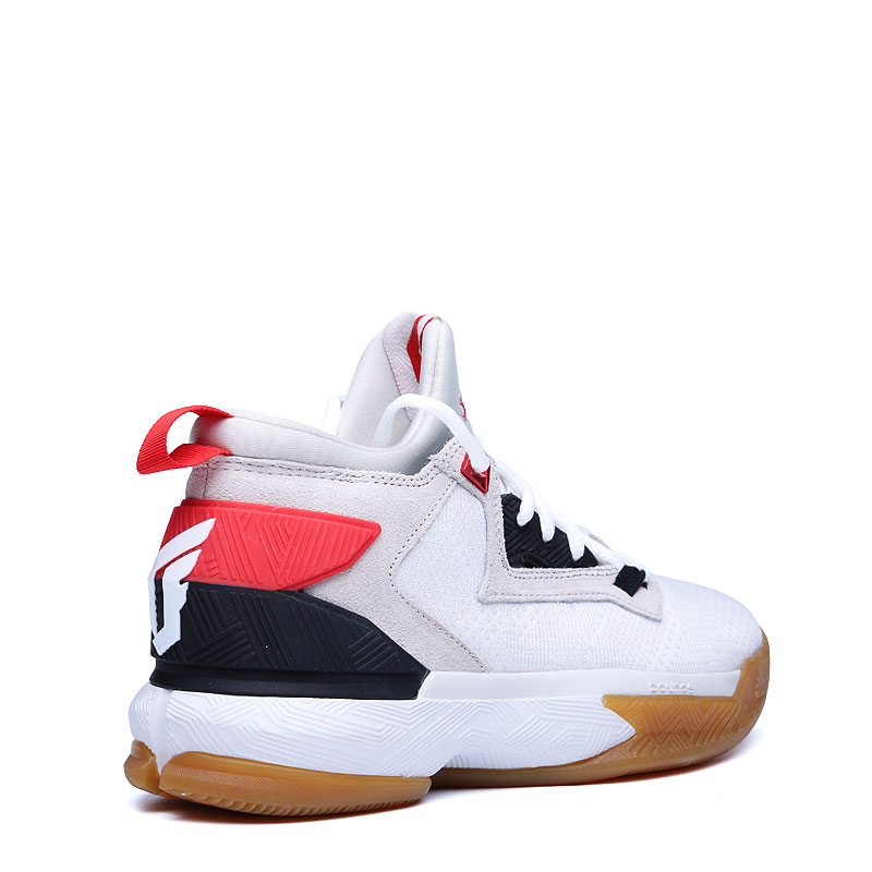 детские белые баскетбольные кроссовки adidas D Lillard  2 AQ8729 - цена, описание, фото 3