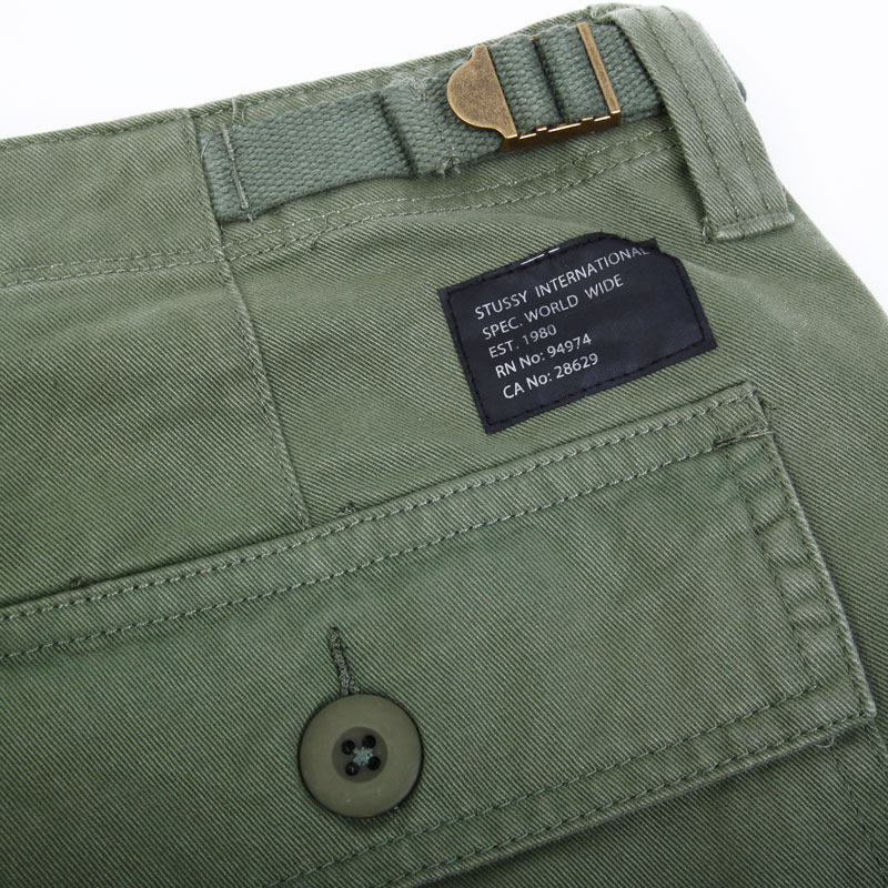 мужские оливковые брюки Stussy Military Pant 116273-olive - цена, описание, фото 4