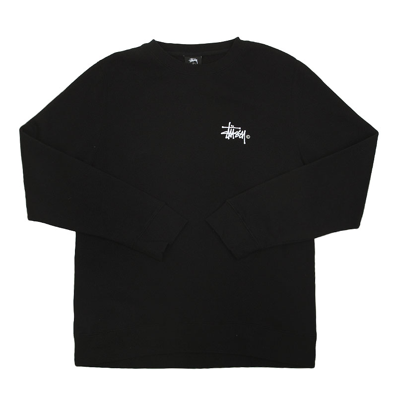 Мужская толстовка Stussy Basic Logo Crewneck (1913778-black)  - цена, описание, фото 1
