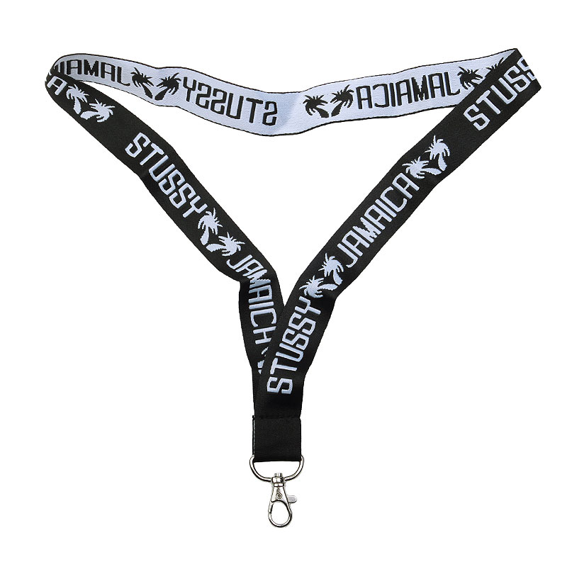 

Бейджик Stussy Jamaica Lanyard, Черный;белый