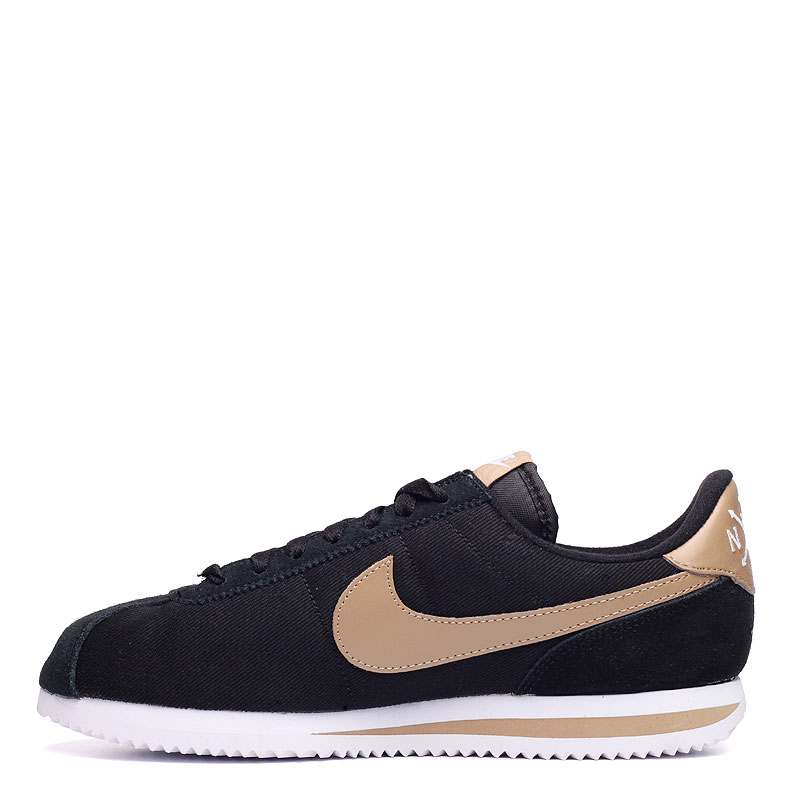 мужские черные кроссовки Nike Cortez basic prem QS 819721-021 - цена, описание, фото 3
