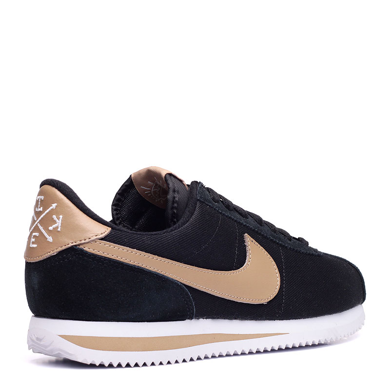 мужские черные кроссовки Nike Cortez basic prem QS 819721-021 - цена, описание, фото 2