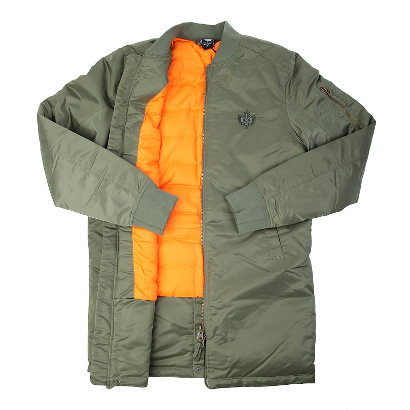 мужская зеленая куртка K1X Monochrome Long Bomber 1153-1108/3302 - цена, описание, фото 2