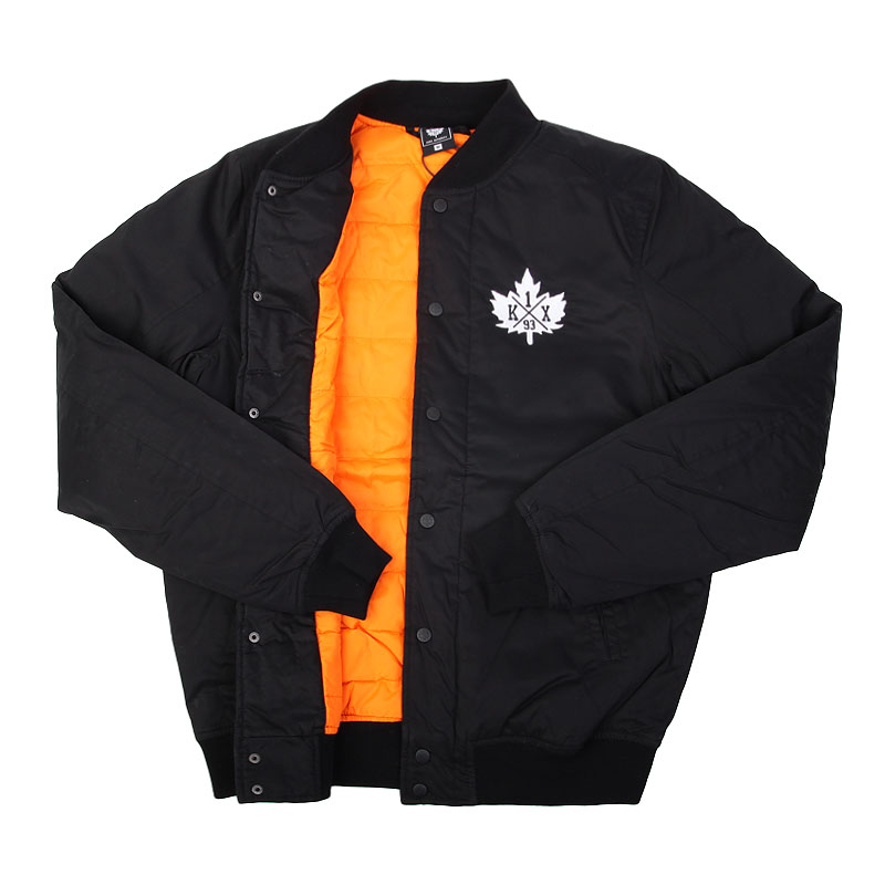 мужская черная куртка K1X Leaf Bomber Jacket 1153-1105/0001 - цена, описание, фото 2