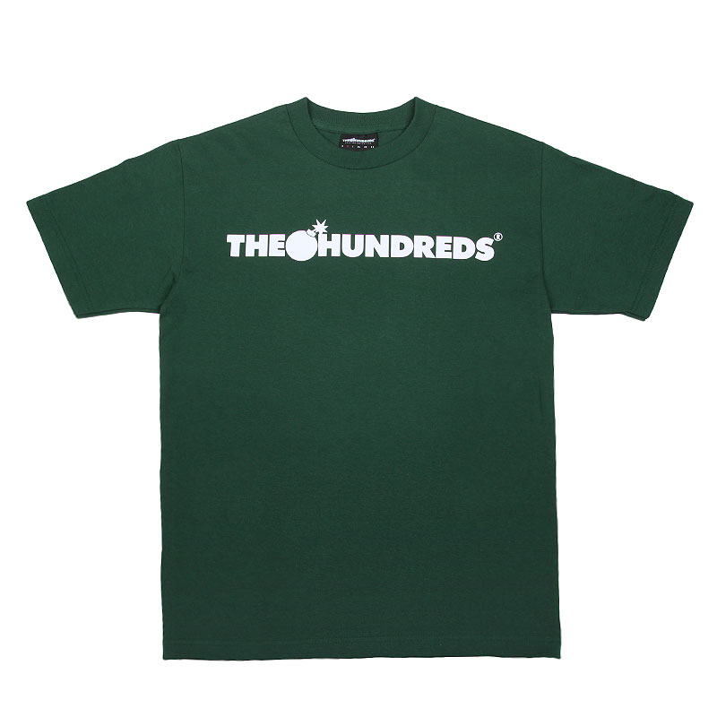 мужская зеленая футболка the hundreds Forever Bar T-Shirt T11F101111-frst grn - цена, описание, фото 1