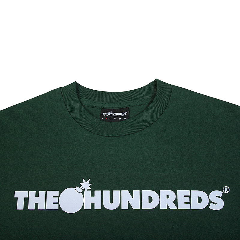 мужская зеленая футболка the hundreds Forever Bar T-Shirt T11F101111-frst grn - цена, описание, фото 2