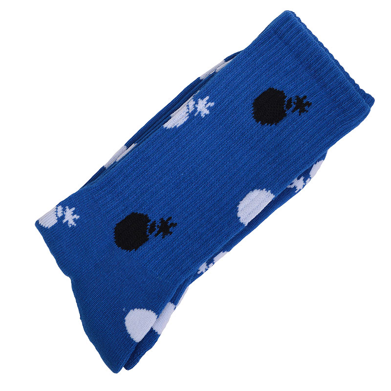 мужские синие носки the hundreds Polka Crew Socks T16P107089-royal blue - цена, описание, фото 1