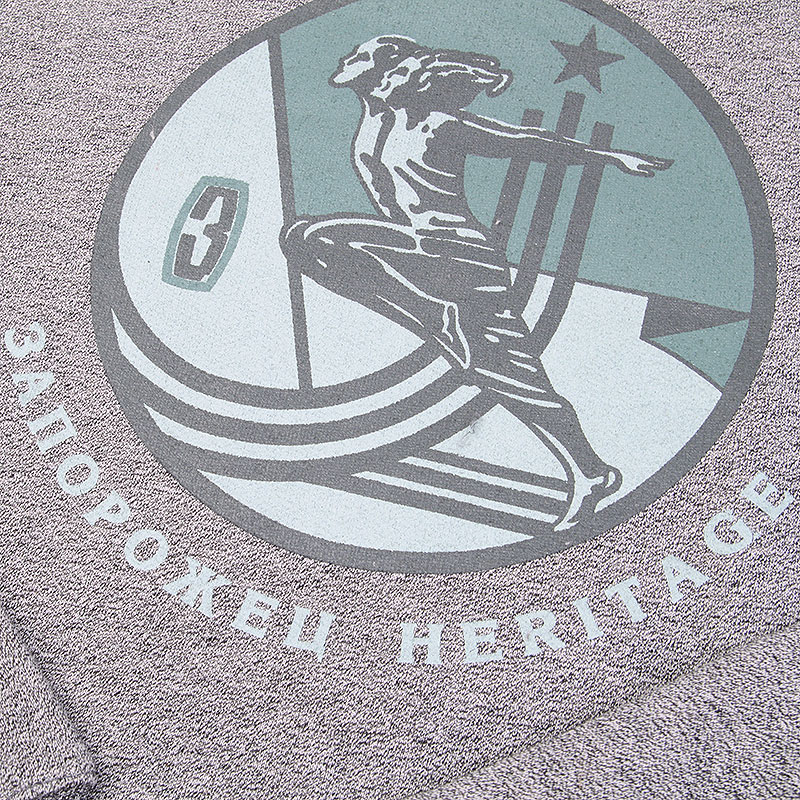 Мужская толстовка Запорожец heritage Олимп (Олимп сер/чер/мел)  - цена, описание, фото 2