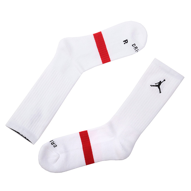 мужские белые носки Jordan Air Jordan Dri-Fit Crew 546481-100 - цена, описание, фото 1