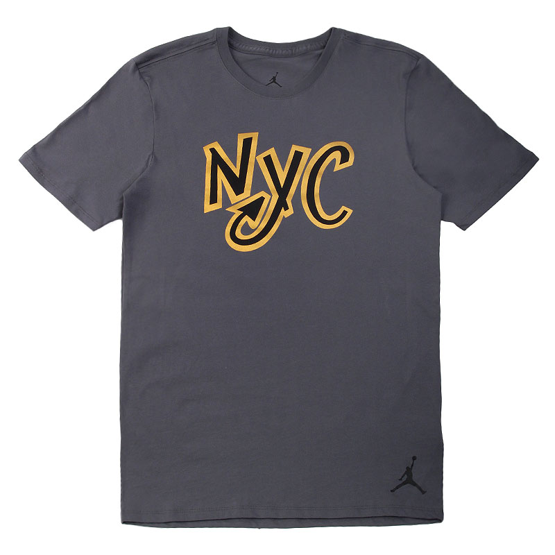 мужская серая футболка Jordan 10 NYC Tee 820206-021 - цена, описание, фото 1