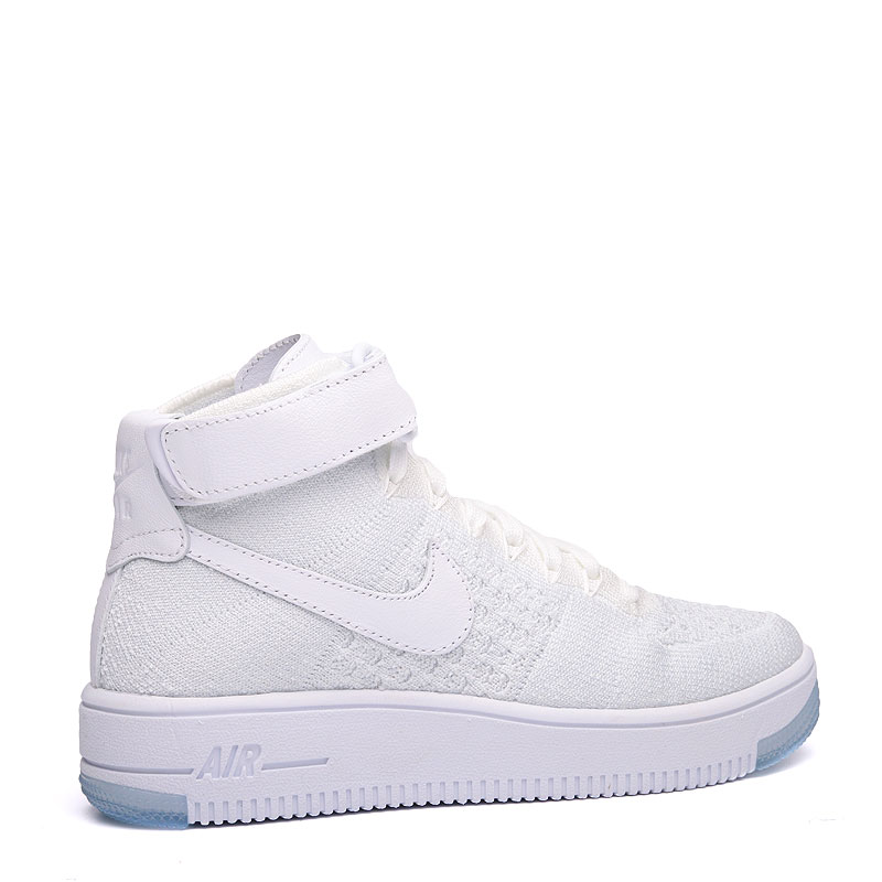женские белые кроссовки Nike WMNS Air Force 1 Flyknit 818018-100 - цена, описание, фото 2