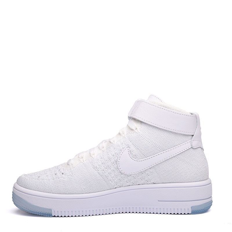 женские белые кроссовки Nike WMNS Air Force 1 Flyknit 818018-100 - цена, описание, фото 3